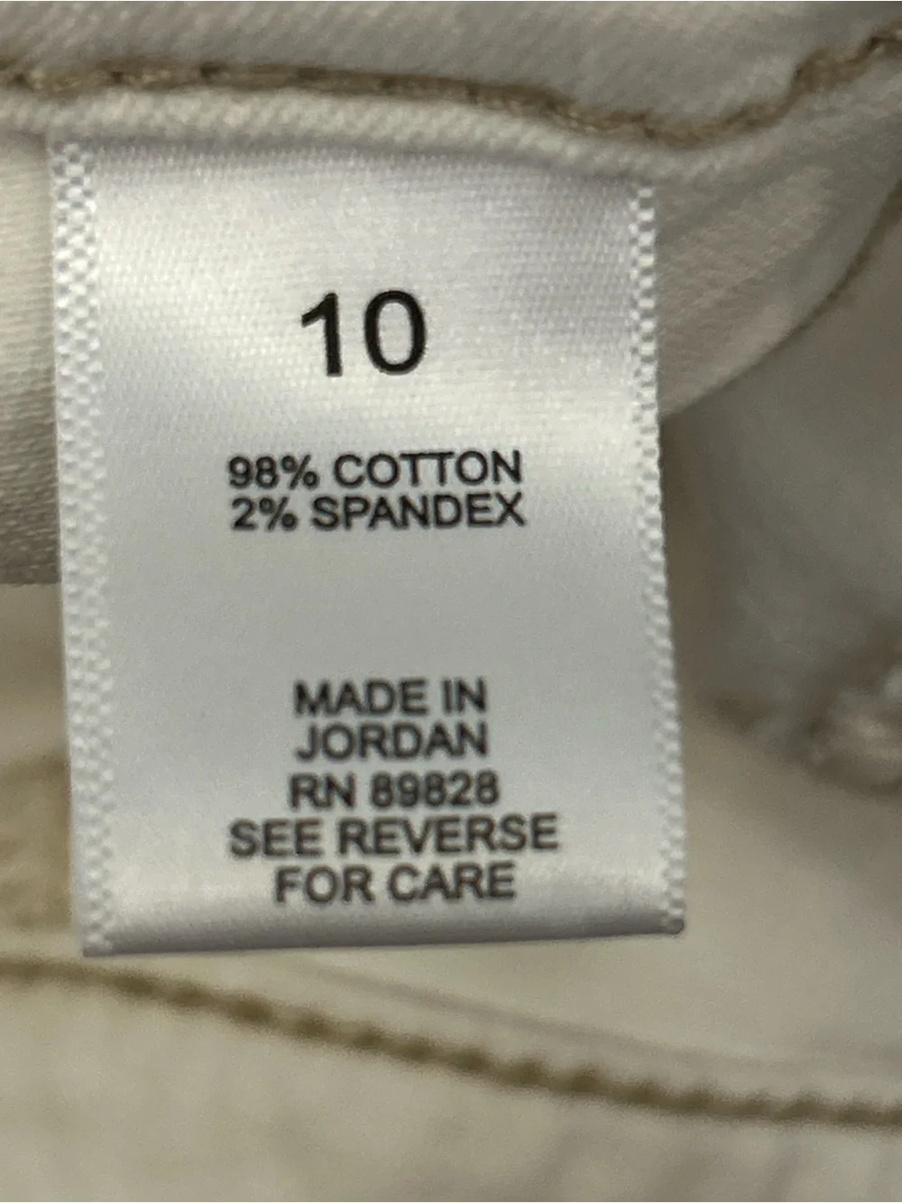 LOGO Lori Goldstein Boyfriend Jeans Size 10 Ivory A646051 2024